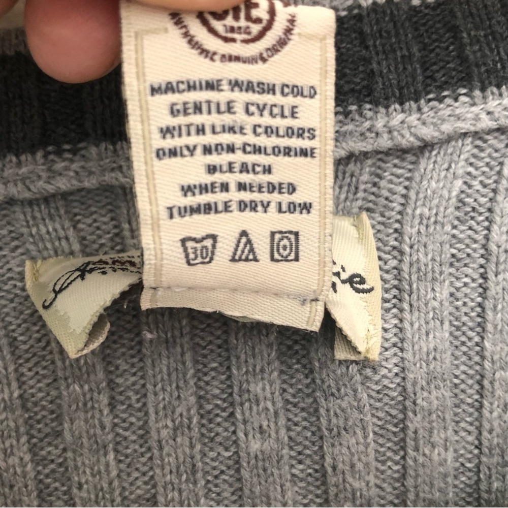 American Rag Cotton Ribbed V-Neck Sweater - Picture 5 of 10